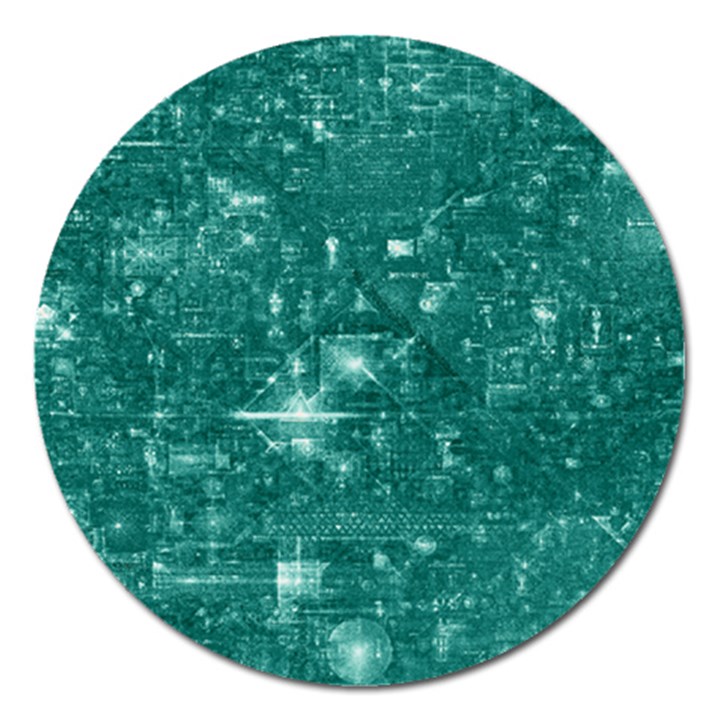 /r/Place Emerald Magnet 5  (Round)