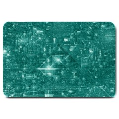 /r/place Emerald Large Doormat  by rplace