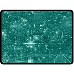 /r/Place Emerald Double Sided Fleece Blanket (Large)  80 x60  Blanket Front