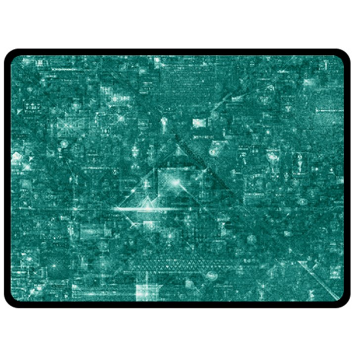 /r/Place Emerald Double Sided Fleece Blanket (Large) 