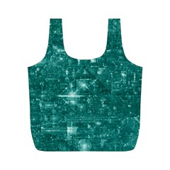 /r/place Emerald Full Print Recycle Bags (m)  by rplace