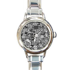 /r/place Retro Round Italian Charm Watch by rplace