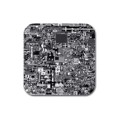 /r/place Retro Rubber Square Coaster (4 Pack)  by rplace