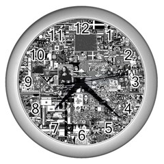 /r/place Retro Wall Clocks (silver) 