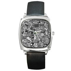 /r/place Retro Square Metal Watch by rplace