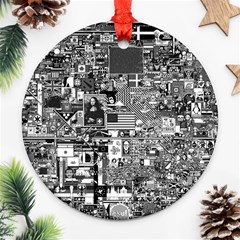 /r/place Retro Round Ornament (two Sides) by rplace