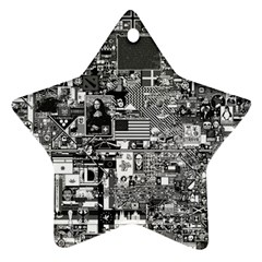 /r/place Retro Star Ornament (two Sides) by rplace