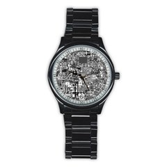 /r/place Retro Stainless Steel Round Watch by rplace