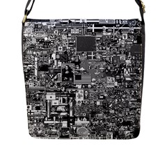 /r/place Retro Flap Messenger Bag (l)  by rplace