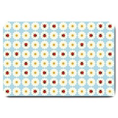 Ladybugs Pattern Large Doormat  by linceazul