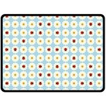 Ladybugs Pattern Double Sided Fleece Blanket (Large)  80 x60  Blanket Front