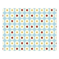 Ladybugs Pattern Double Sided Flano Blanket (large)  by linceazul