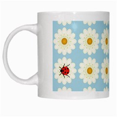 Ladybugs Pattern White Mugs by linceazul