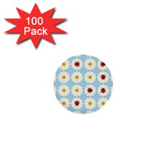 Ladybugs Pattern 1  Mini Buttons (100 Pack)  by linceazul