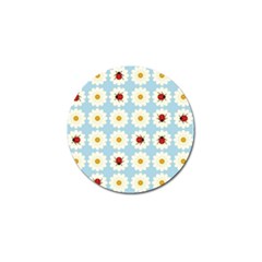 Ladybugs Pattern Golf Ball Marker by linceazul