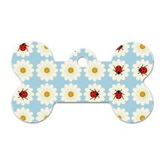 Ladybugs Pattern Dog Tag Bone (one Side) by linceazul