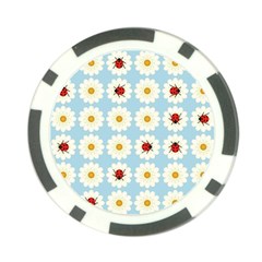 Ladybugs Pattern Poker Chip Card Guard by linceazul