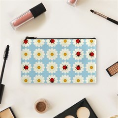 Ladybugs Pattern Cosmetic Bag (small)  by linceazul