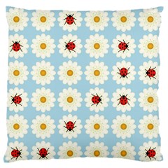 Ladybugs Pattern Standard Flano Cushion Case (one Side) by linceazul