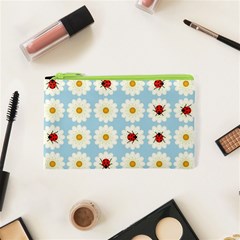 Ladybugs Pattern Cosmetic Bag (xs) by linceazul