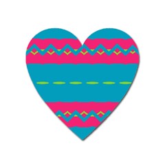 Blue Green Chains        Magnet (heart)