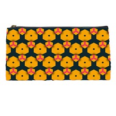 Yellow Pink Shapes Pattern   Pencil Case