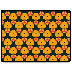 Yellow Pink Shapes Pattern        Plate Mat by LalyLauraFLM