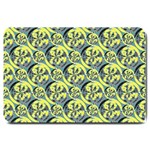 Black and yellow pattern Large Doormat  30 x20  Door Mat