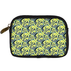 Black And Yellow Pattern Digital Camera Cases by linceazul