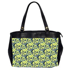 Black And Yellow Pattern Office Handbags (2 Sides)  by linceazul