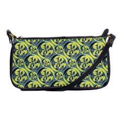 Black And Yellow Pattern Shoulder Clutch Bags by linceazul