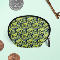 Black And Yellow Pattern Accessory Pouches (small)  by linceazul