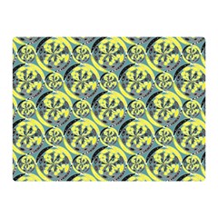 Black And Yellow Pattern Double Sided Flano Blanket (mini)  by linceazul