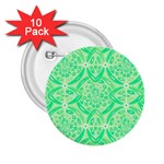 Kiwi Green Geometric 2.25  Buttons (10 pack)  Front