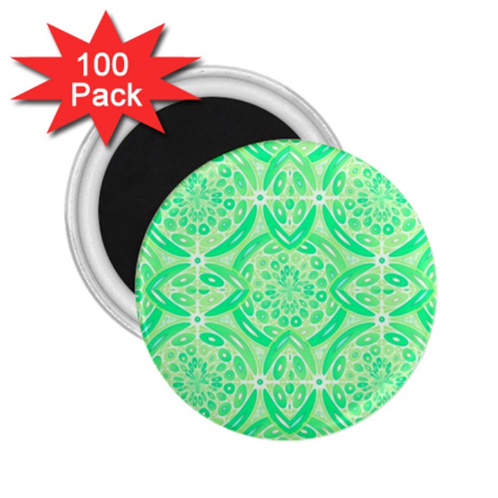 Kiwi Green Geometric 2.25  Magnets (100 pack) 