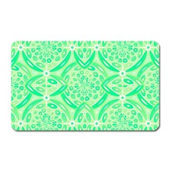 Kiwi Green Geometric Magnet (rectangular) by linceazul