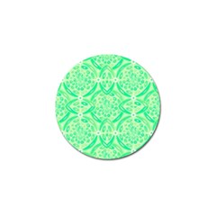 Kiwi Green Geometric Golf Ball Marker (4 Pack) by linceazul