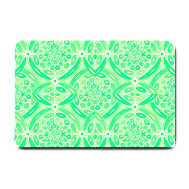 Kiwi Green Geometric Small Doormat 