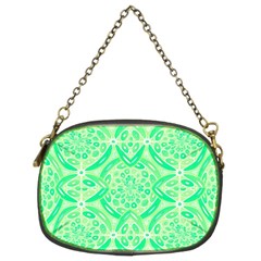 Kiwi Green Geometric Chain Purses (two Sides)  by linceazul