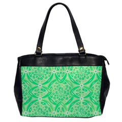 Kiwi Green Geometric Office Handbags by linceazul