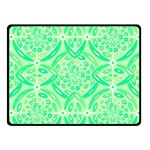 Kiwi Green Geometric Fleece Blanket (Small) 50 x40  Blanket Front