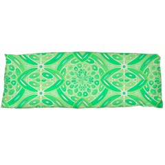 Kiwi Green Geometric Body Pillow Case (dakimakura) by linceazul