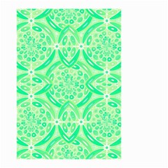 Kiwi Green Geometric Small Garden Flag (two Sides) by linceazul