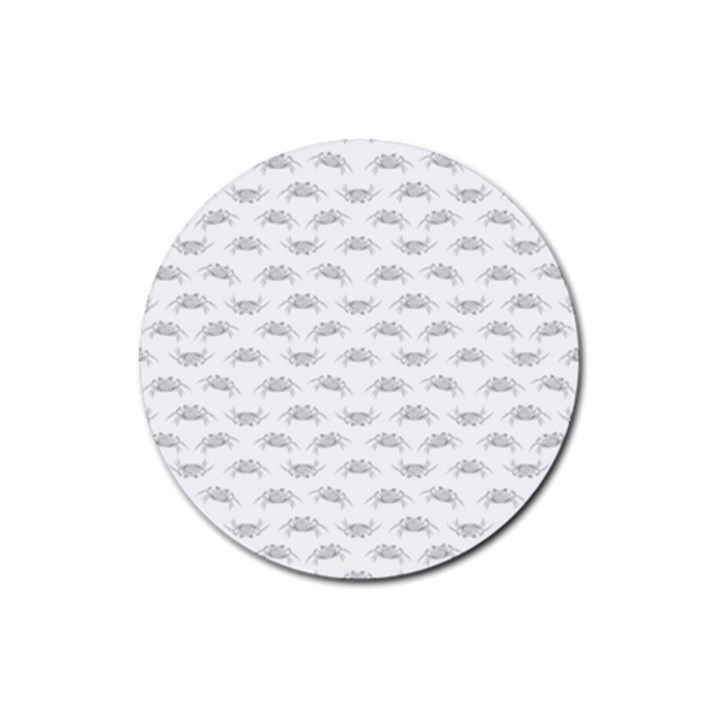 Pop Art Style Crabs Motif Pattern Blob Rubber Coaster (Round) 