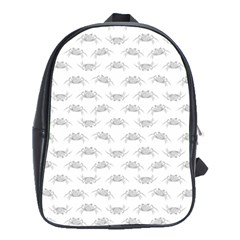 Pop Art Style Crabs Motif Pattern Blob School Bags (xl)  by dflcprints