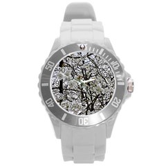 Blossom Round Plastic Sport Watch (l) by DeneWestUK