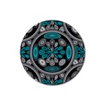 Geometric Arabesque Rubber Round Coaster (4 pack)  Front