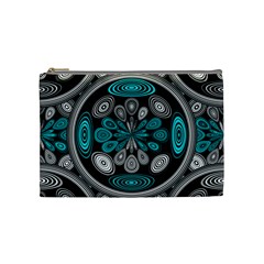 Geometric Arabesque Cosmetic Bag (medium)  by linceazul