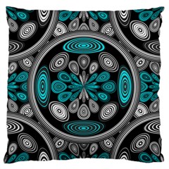 Geometric Arabesque Standard Flano Cushion Case (one Side) by linceazul