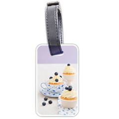 Blueberry Cupcakes Luggage Tags (one Side)  by Coelfen